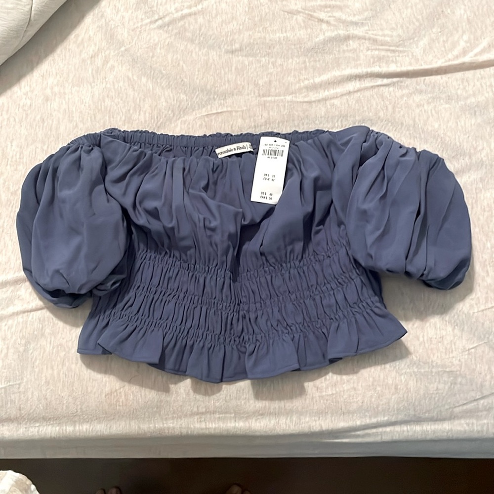 Ruched off the shoulder top